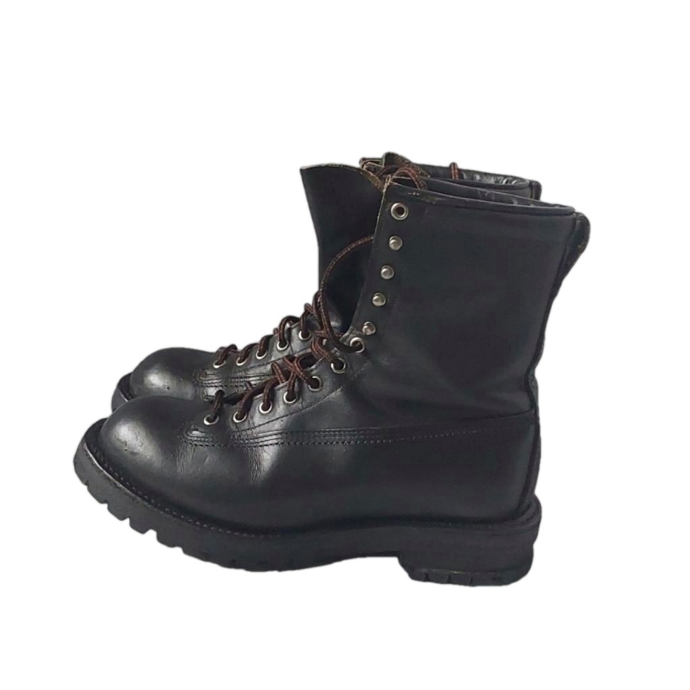 VIBRAM MEN' S MILITARY  BLACK BOOTS SIZE 8‎